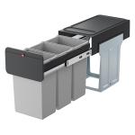 liter 10 a spande 3 - udtrk med indbygnings-affaldssystem l design ecoline hailo