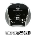 slv sort cd-afspiller med fm-radio stereo brbar