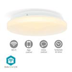 ios android f energiklasse ip44 k 6500 - 2700 lm 1820 mm 260 diameter runde hvid klig til varm rgb wi-fi lys lofts smartlife nedis