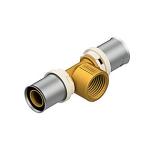 brass eco - press 4-25 25-3 muffe med t-stykke futura