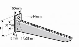 crp500-x 500mm vgbeslag konsol