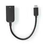 plastikpose sort pvc nikkelplateret runde m 20 0 60hz 4k -udgang hdmi han usb-c 1 gen 2 3 usb adapter usb-c