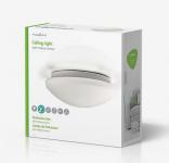 plafond e27 sensor pir med 300mm loftlampe nedis