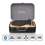 sort hjttalere indbyggede med -pladespiller bluetooth retro