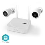 hvid nattesyn ip65 1080p hd full kamera 2x kamerasystem trdlst smartlife nedis