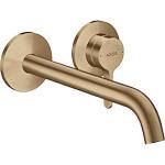 bronze børstet indbygning til håndvaskarmatur 220mm one axor hansgrohe