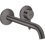 krom sort børstet indbygning til håndvaskarmatur 220mm one axor hansgrohe