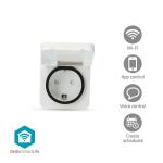 stk 1 hvid grå ios android c 55 - -25 stik eu w 3680 ip44 wi-fi plug smart smartlife nedis