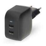 sort spnding valgt automatisk usb-c 2x 2 output antal a 0 3 a 25 2 hurtigopladningsfunktion 0 pd3 gan w 45 vgoplader