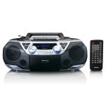 slv usb-afspiller og kassettebndoptager cd bluetooth fm-radio dab med boombox brbar
