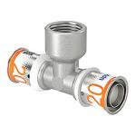 mm 20 x 2 1 x 20 afgrening p muffe med t-stykke plus s-press uponor