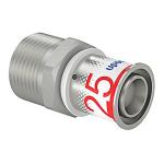 1 x mm 25 nippel med kobling plus s-press uponor