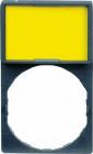sort gul 30x40mm skilt