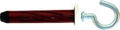 10mm bor 3-18mm gips lag to for krog med rd rosett plug expandet