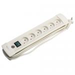 hvid - ledning mtr 3 m blindhul u jord u 6-stikdse premium-line