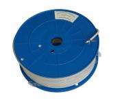 indendrs - dobbeltskrmet m 100 hvid 7mm antennekabel