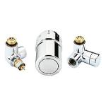 krom termostat monteret venstre til ventilst rtx danfoss
