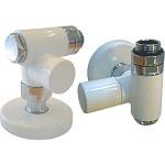 hvid kombidrift til vinkellbende manuelt ventilst combi corner kriss
