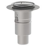 stl rustfrit udlb 75mm lodret stlklemring med membranunderdel cher bl