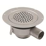 stl rustfrit vinyl til aflb mm 50 vandret med gulvaflb circle cher bl
