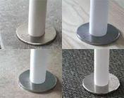 stl rustfri brstet 16mm diameter ind 55mm diameter udv 2-delt rr-roset two one click