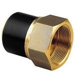messing pe100-sdr11 pn16 2 1 1 x mm 50 overgangsmuffe pe plus elgef fischer georg