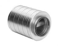 baffel med isolering mm 100 900 l ø630 slbu lyddæmper lindab