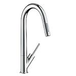 udtræksbruser med køkkenarmatur 1-grebs starck axor hansgrohe