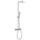 cas550 varenr krom slange håndbruser mm 250 ø hovedbruser slim termostat med komplet brusesæt cassøe