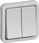 lysegr modul 1 ip44 afbryder krone 74 opus
