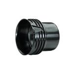 pp sort muffe glat for 100-110mm overgang x-stream wavin