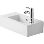 wondergliss med højre til hanehul hvid 500x250mm vask vero duravit