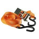 orange 5m x 25mm hd krog skralde med 560kg krog skral lastestrop